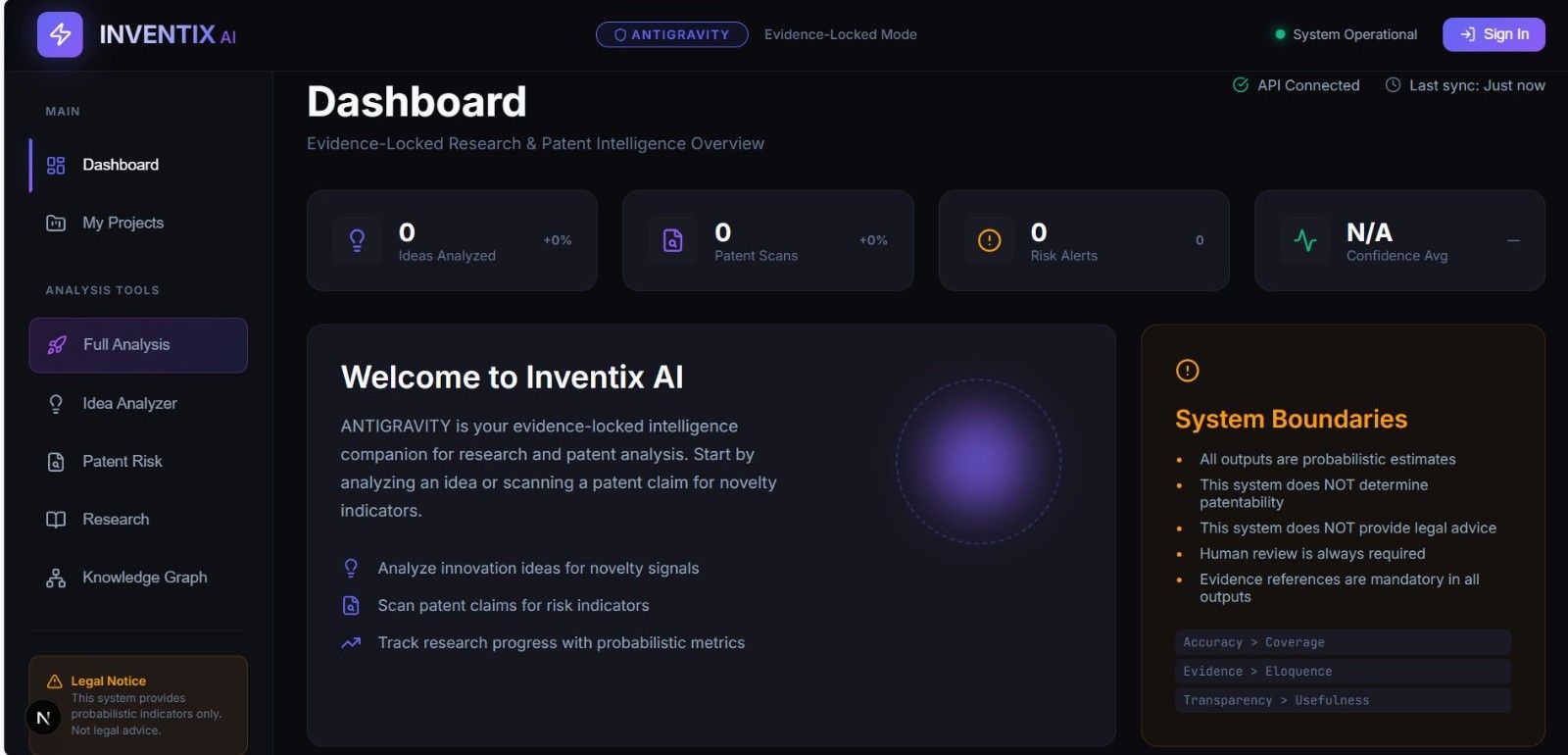 Inventix AI Interface